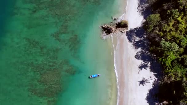 Drónlövöldözés Tortuga Costa Rica Szigetén Kiváló Minőségű Felvételek — Stock videók