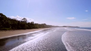 Aerial view of Playa Hermosa, Guanacaste, Costa Rica. High quality 4k footage