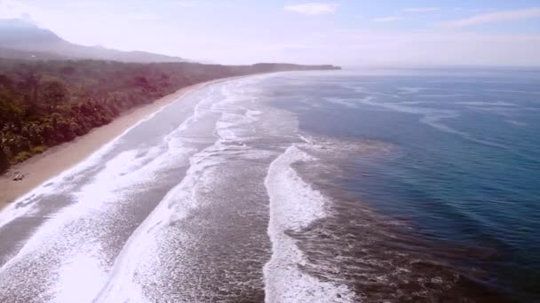 Aerial View Playa Hermosa Guanacaste Costa Rica High Quality Footage — Video