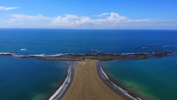 Drone View Ballena Marine National Park Costa Rica High Quality — Wideo stockowe