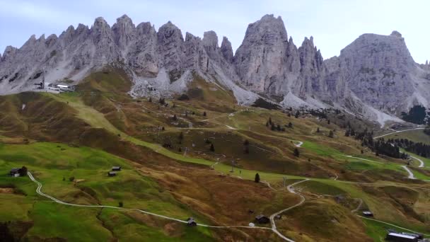 イタリアのドロマイトで日の出 ドローンからの撮影 高品質4K映像 — ストック動画
