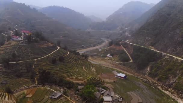 Lao Cai Vietnam Aerial Drone Clip 高质量的4K镜头 — 图库视频影像