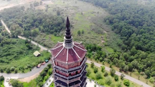 Bai Dinh Pagoda Vietnam Drone Filmati Alta Qualità — Video Stock
