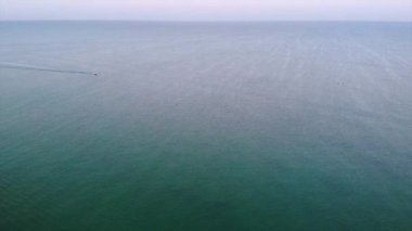  Meksika Körfezi 'nde tekne yolculuğu. Yüksek kalite 4k görüntü