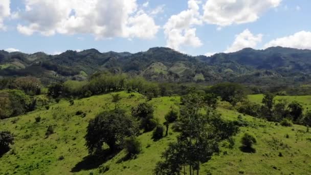 Mexique Tropical Mountain Landscape Green Jungle Hills Près Palenque Drone — Video