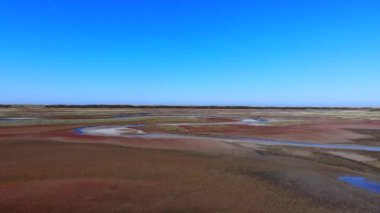 De Slufter. Teksaslı. Hollanda 'da. Drone. Yüksek kalite 4k görüntü