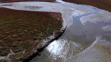 De Slufter. Teksaslı. Hollanda 'da. Drone. Yüksek kalite 4k görüntü