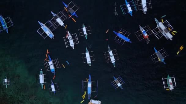 Büyük Bir Göl Nido Palawan Filipinleri Drone Yüksek Kalite Görüntü — Stok video