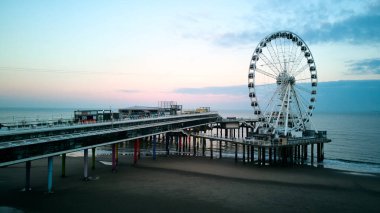 Scheveningen, Lahey 'den. Hollanda İHA 'sı. Yüksek kalite fotoğraf