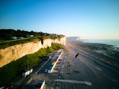 Crige de Criel Normandy Fransa 'da. Drone. Yüksek kalite fotoğraf