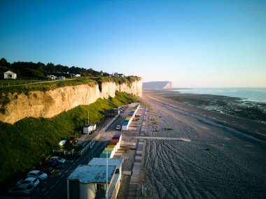 Crige de Criel Normandy Fransa 'da. Drone. Yüksek kalite fotoğraf