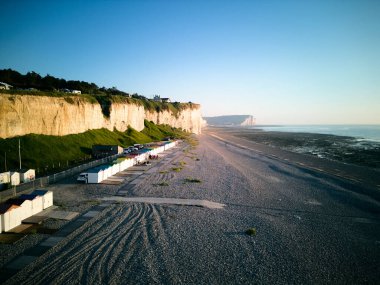 Crige de Criel Normandy Fransa 'da. Drone. Yüksek kalite fotoğraf