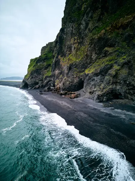 stock image  Vik Black beach Iceland Drone