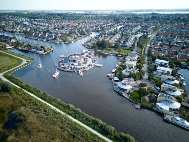 Lemmer Netherland insansız hava aracı. Yüksek kalite fotoğraf