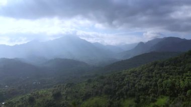 Sumberkima tepesi, Bali, Endonezya, insansız hava aracı. Yüksek kalite 4k görüntü