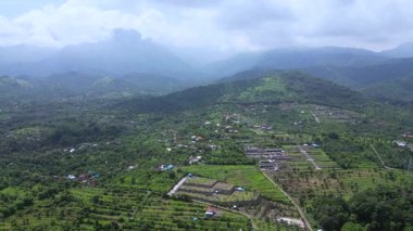 Sumberkima tepesi, Bali, Endonezya, insansız hava aracı. Yüksek kalite 4k görüntü