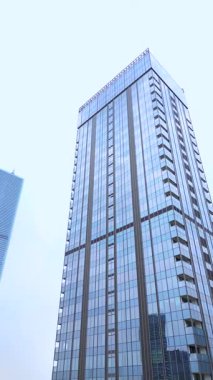 Java Jakarta Endonezya insansız hava aracı şehir manzarası. Yüksek kalite 4k görüntü