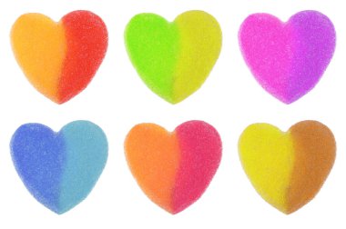 renkli ve izole şeker koleksiyonu