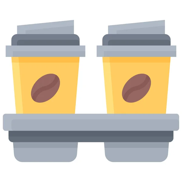 Symbol Für Papiertabletts Vektorillustration Für Coffeeshops — Stockvektor