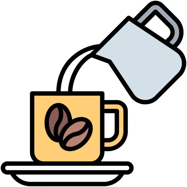 Service Icon Coffee Shop Related Vector Illustration — Stock Vector