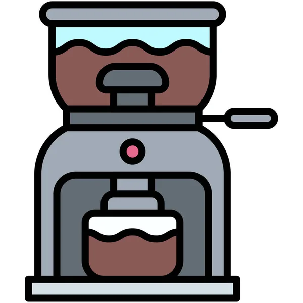 Ikona Mlýnku Kávu Kavárna Související Vektorové Ilustrace — Stockový vektor