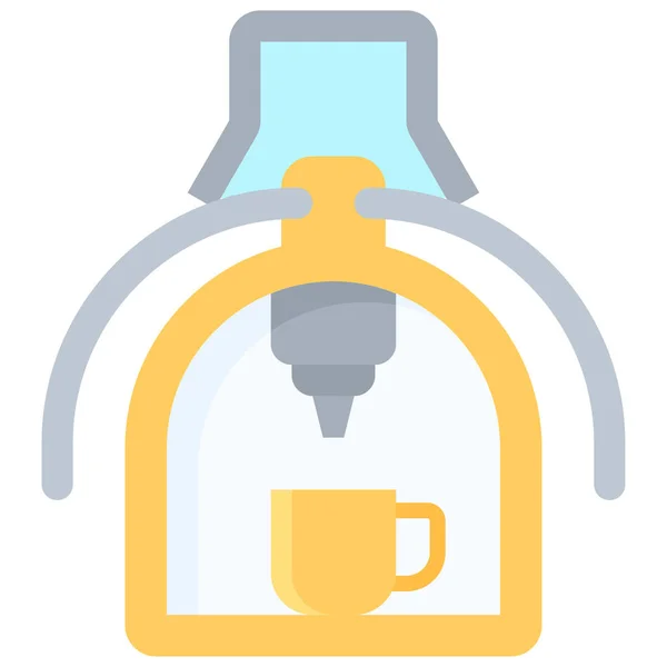 Ikona Ekspresu Espresso Ilustracja Wektora Związana Kawiarnią — Wektor stockowy