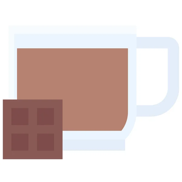 Mocha Icoon Koffie Winkel Gerelateerde Vector Illustratie — Stockvector