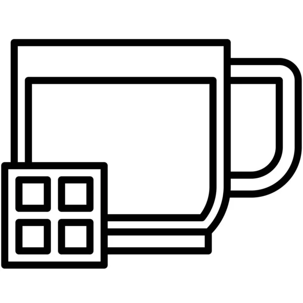 Mocha Icon Coffee Shop Related Vector Illustration — Stock Vector