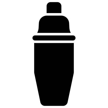 Shaker simgesi, kahve dükkanı bağlantılı vektör illüstrasyonu