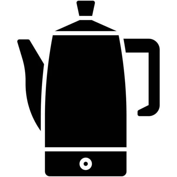 Kávé Perkolátor Ikon Kávézó Kapcsolódó Vektor Illusztráció — Stock Vector
