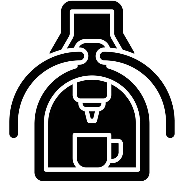 Icono Máquina Café Expreso Ilustración Del Vector Relacionado Con Cafetería — Vector de stock