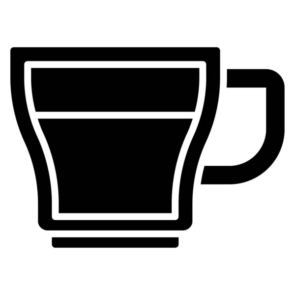 Latte Icoon Koffie Winkel Gerelateerde Vector Illustratie — Stockvector