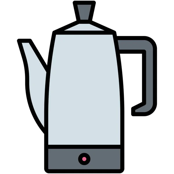 咖啡渗透器图标 咖啡店相关病媒图解 — 图库矢量图片
