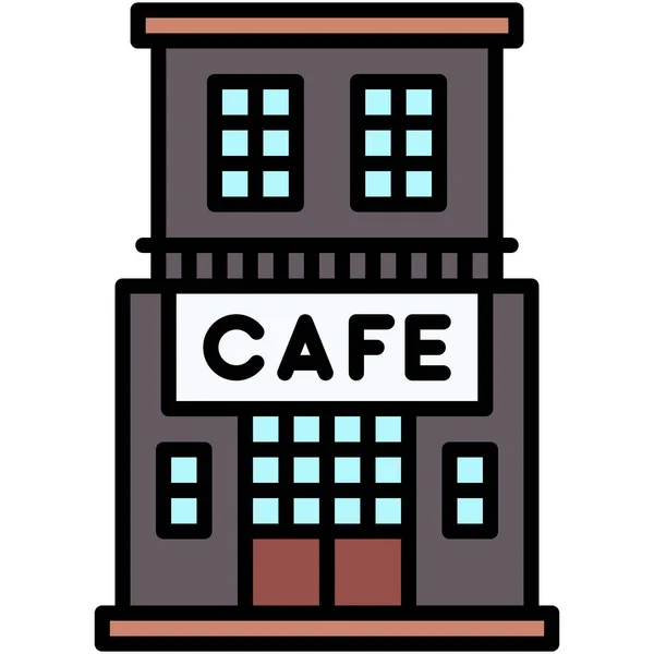 Cafetería Cafetería Icono Vectores Café — Archivo Imágenes Vectoriales