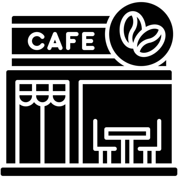 Cafetería Cafetería Icono Vectores Café — Archivo Imágenes Vectoriales