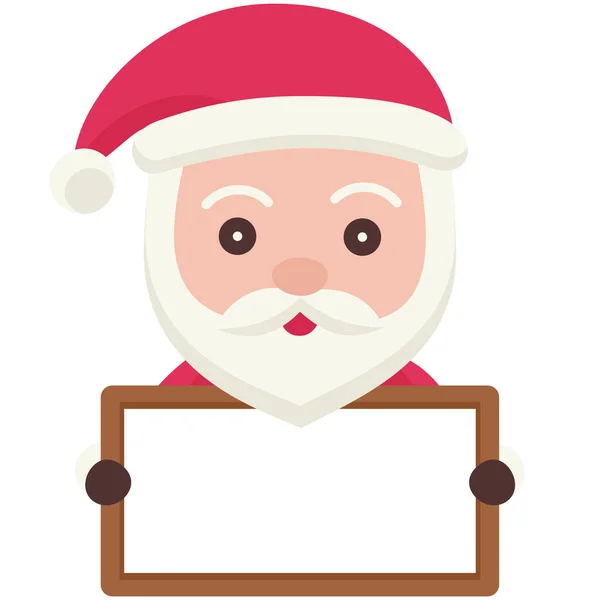 Santa Claus Doodle Icon Vector Illustration — Stock Vector