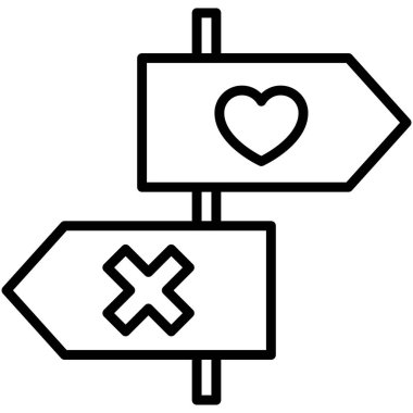 Signs icon, Valentines day related vector illustration