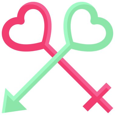Gender symbol icon, Valentines day related vector illustration