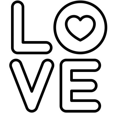 Love icon, Love and heart vector illustration