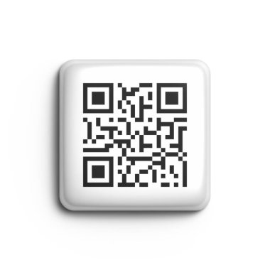 3d rendering QR code scanning button