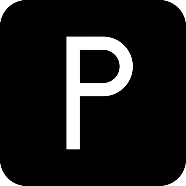 Значок Паркування Знак Руху Пов Язаний Векторні Ілюстрації — стоковий вектор