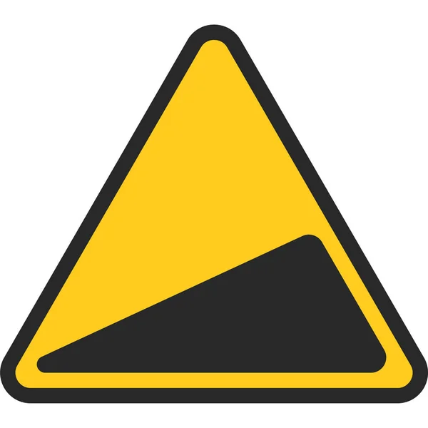 Icono Signo Colina Ilustración Vector Relacionado Con Signo Tráfico — Vector de stock