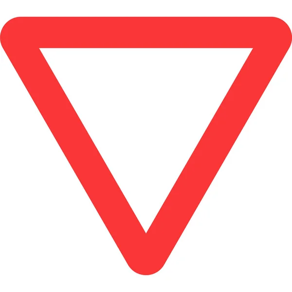 Знак Знака Пустой Треугольник Связанная Векторной Иллюстрацией Дорожных Знаков — стоковый вектор