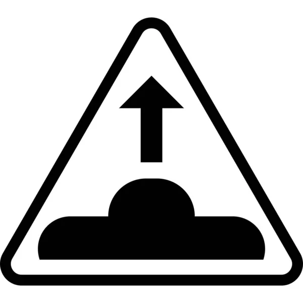 Symbol Für Geschwindigkeitsbegrenzung Verkehrszeichenbezogene Vektorillustration — Stockvektor