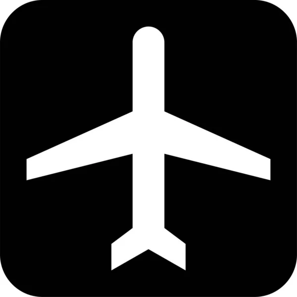 Значок Аеропорту Знак Руху Пов Язаний Векторною Ілюстрацією — стоковий вектор
