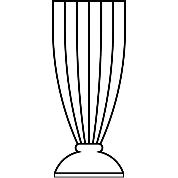Иконка Фонтана Название Коктейльного Стекла Связанная Векторной Иллюстрацией — стоковый вектор