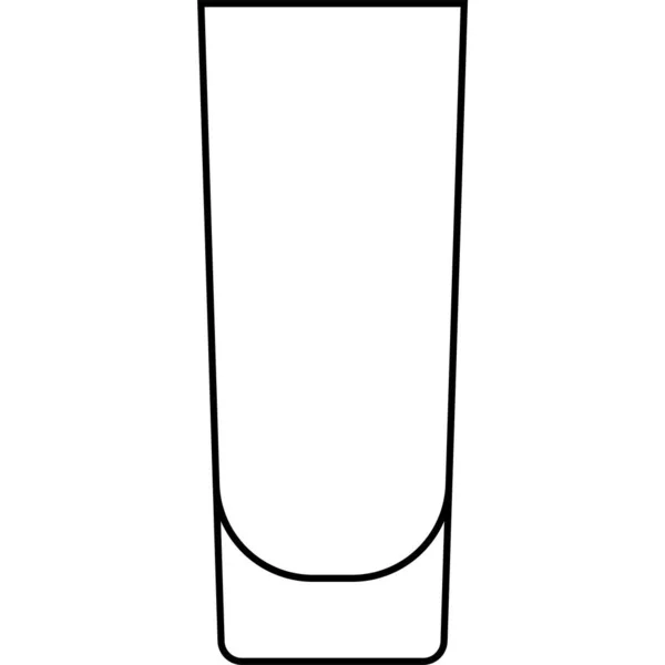 Shooter Glas Symbol Cocktail Glas Name Verwandte Vektorillustration — Stockvektor