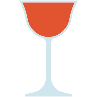 Ekşi cam simgesi, kokteyl camı ile ilgili vektör illüstrasyonu