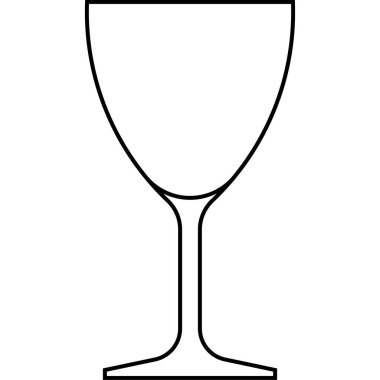 Nick ve Nora cam ikonu, kokteyl camı ile ilgili vektör illüstrasyonu