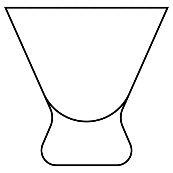 Космополітанська Скляна Ікона Назва Коктейльного Скла Векторні Ілюстрації — стоковий вектор